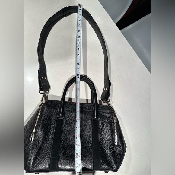 Mackage Black leather and suede handbag - Picture 6 of 8